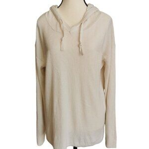 Soma wknd White Eco-Friendly Lightweight Knit Hoodie - Sz L